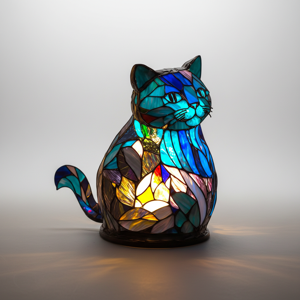 Mozaïeklamp dierenkop