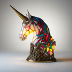 Mozaïeklamp dierenkop