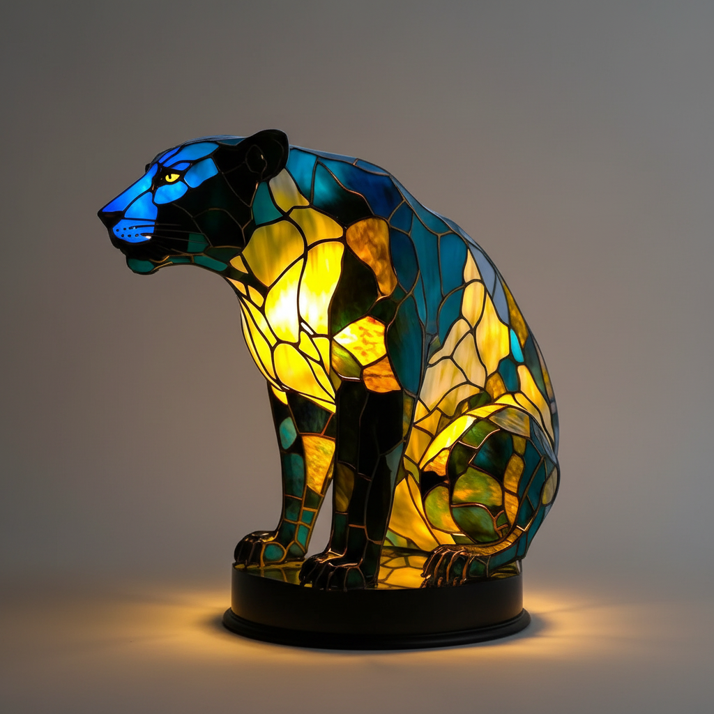 Mozaïeklamp dierenkop