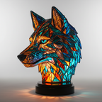 Mozaïeklamp dierenkop