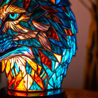 Mozaïeklamp dierenkop