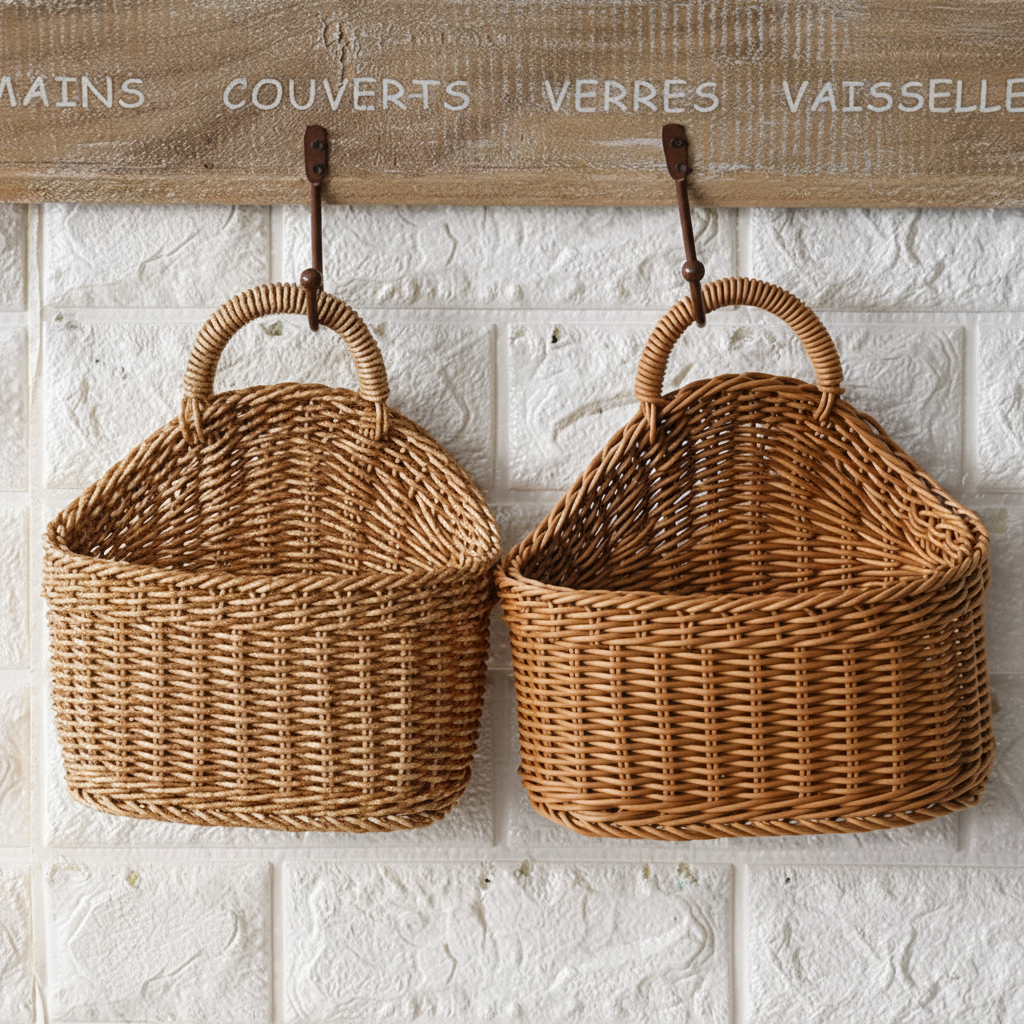 Wandmand set met handvat