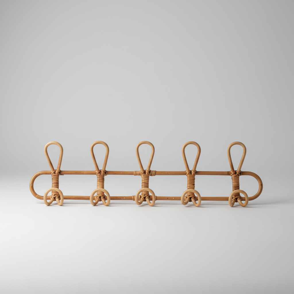 Handgeweven rotan wandhaken