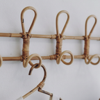 Handgeweven rotan wandhaken