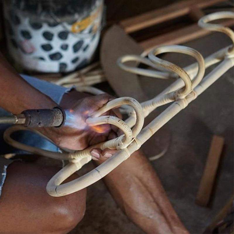 Handgeweven rotan wandhaken