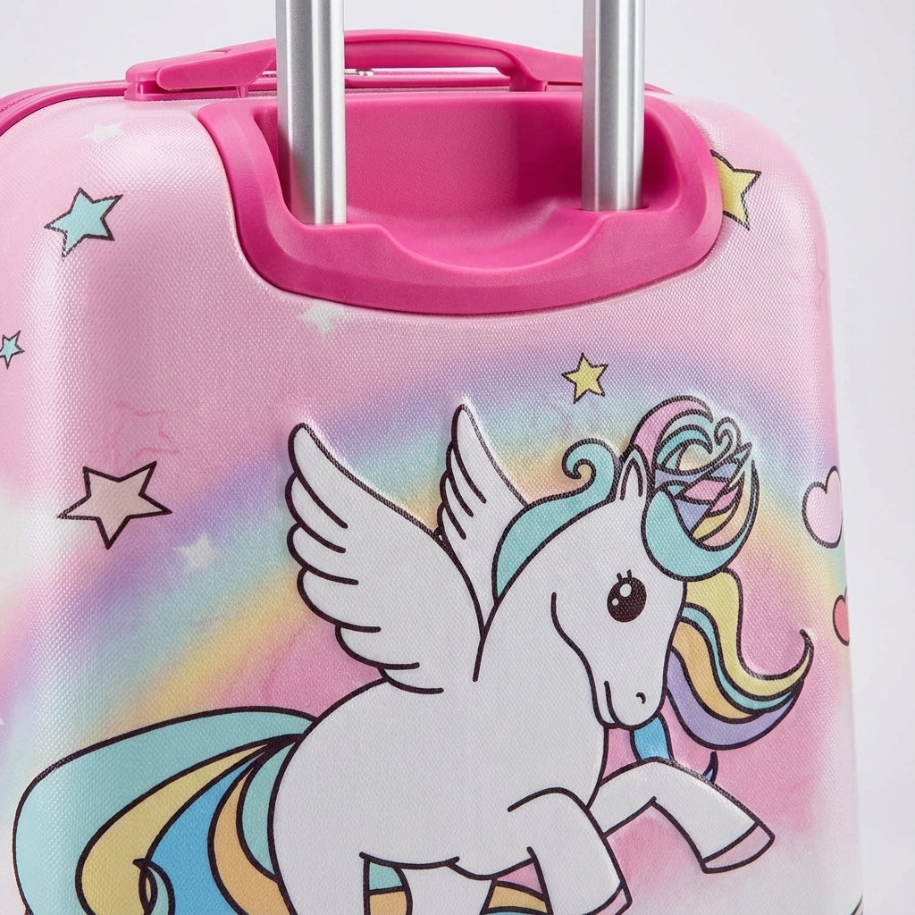 Harde kinderkoffer met wielen