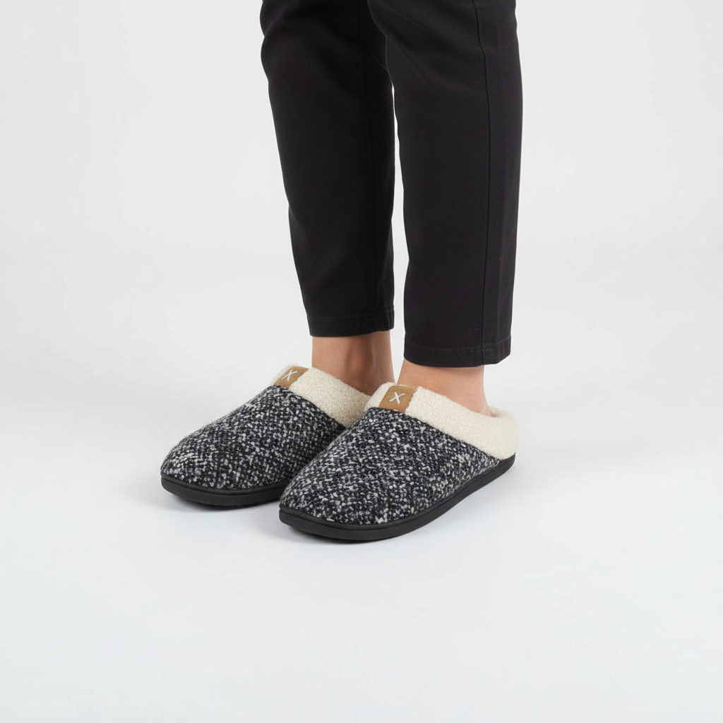 Huispantoffel met geheugen foam
