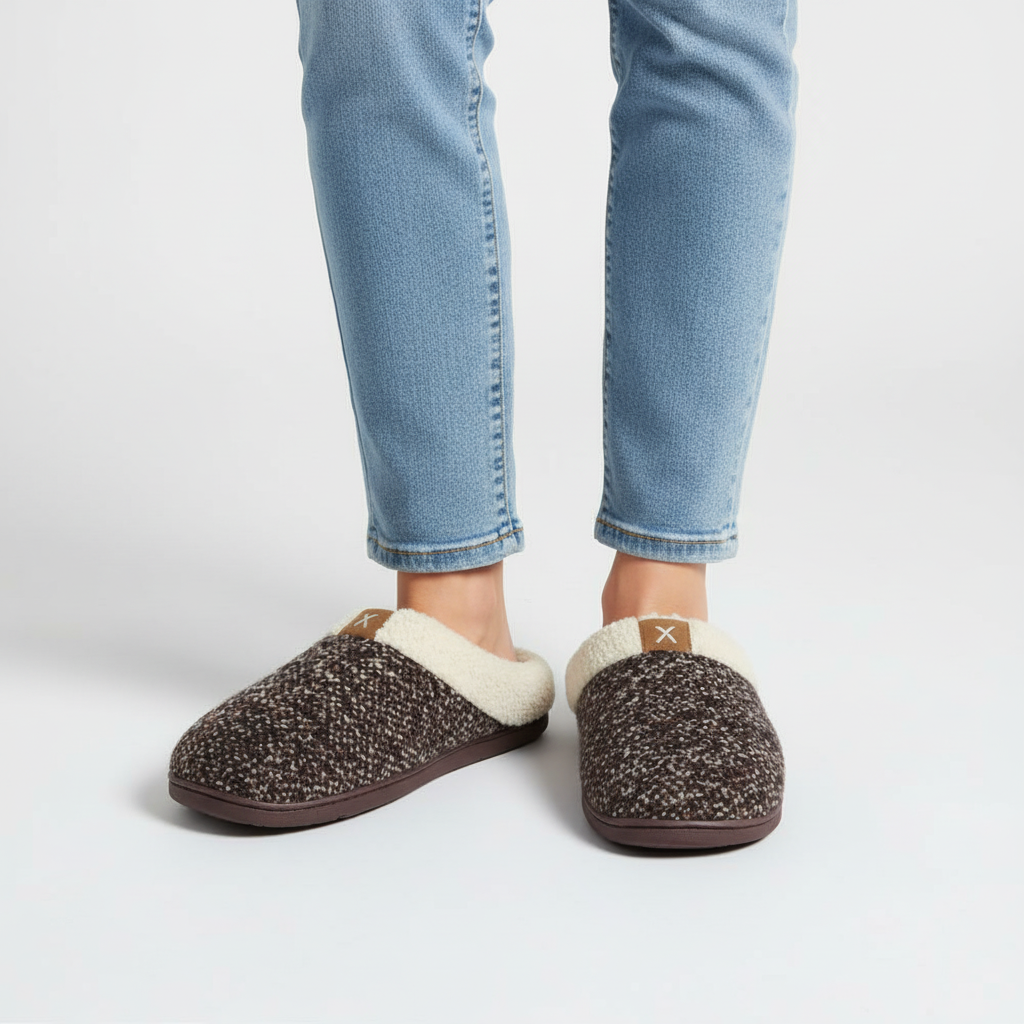 Huispantoffel met geheugen foam