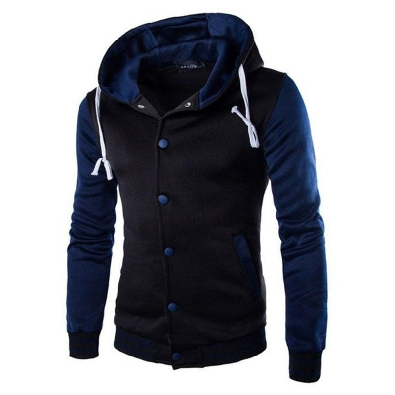Heren baseball hoodie in varsity stijl — afbeelding 27