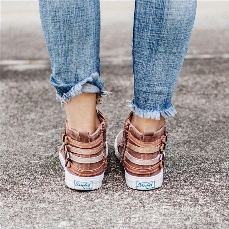 Slip on canvas sneakers voor dames