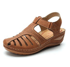Leren dames sandalen