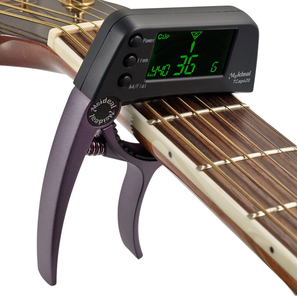 2-in-1 gitaar capo & tuner