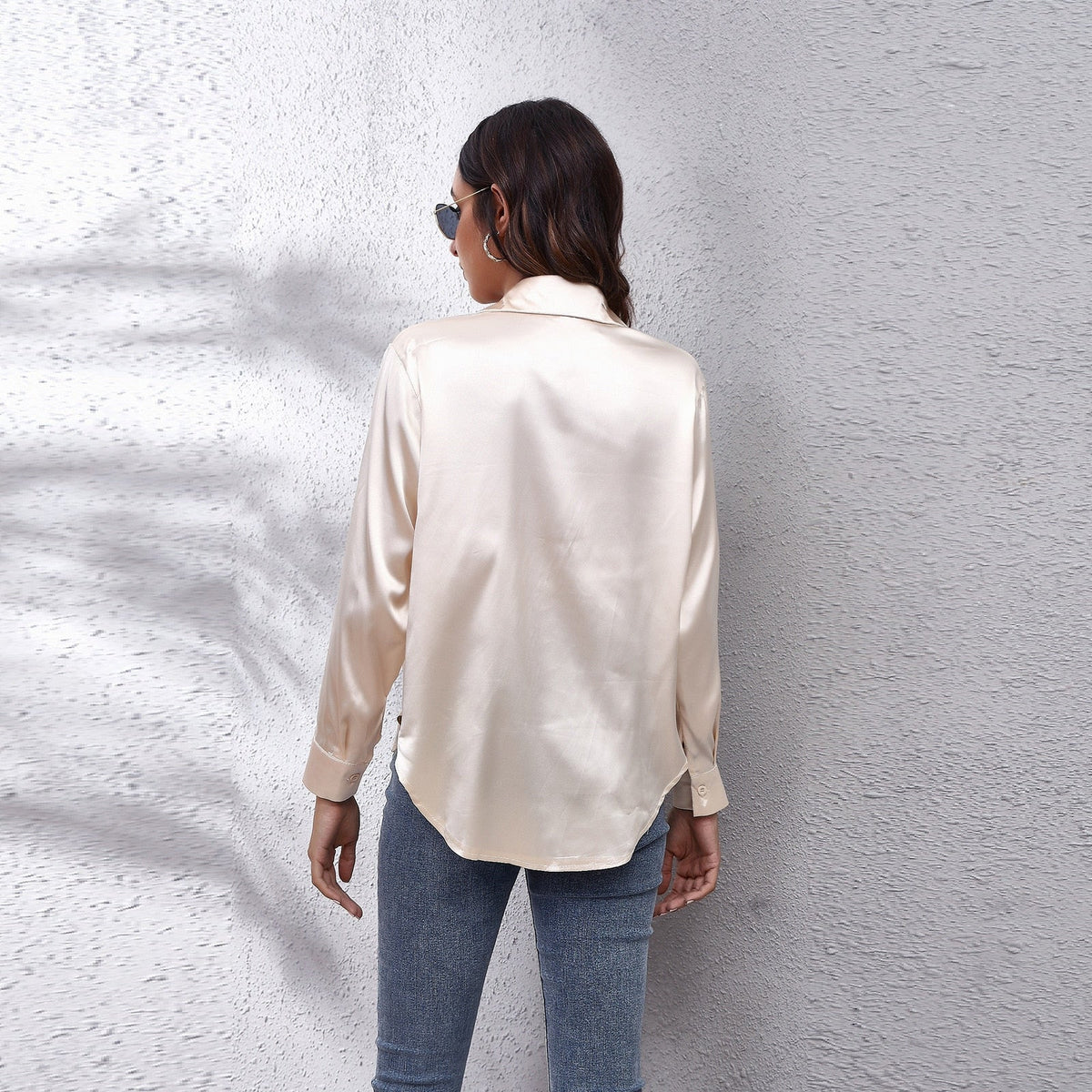 Noya | Satijnen damesblouse