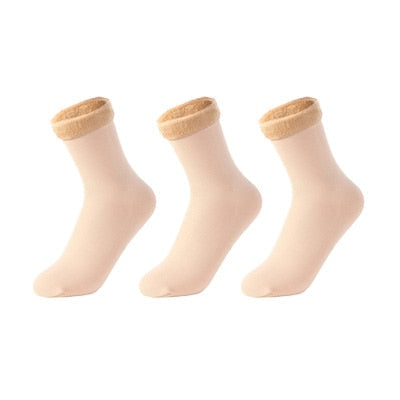 Gevoerde wintersokken, set van 3 paar