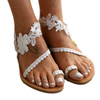Witte dames zomersandalen — afbeelding 4