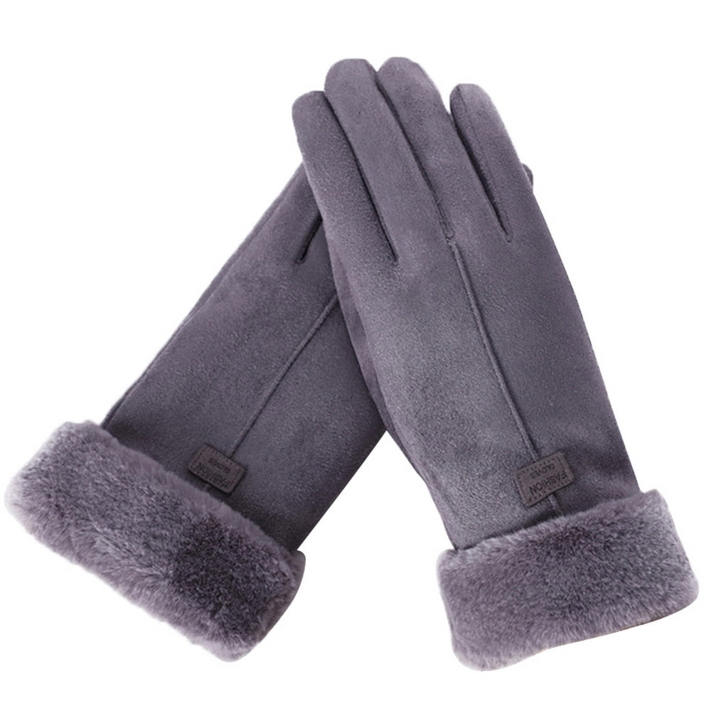 Furry handschoenen