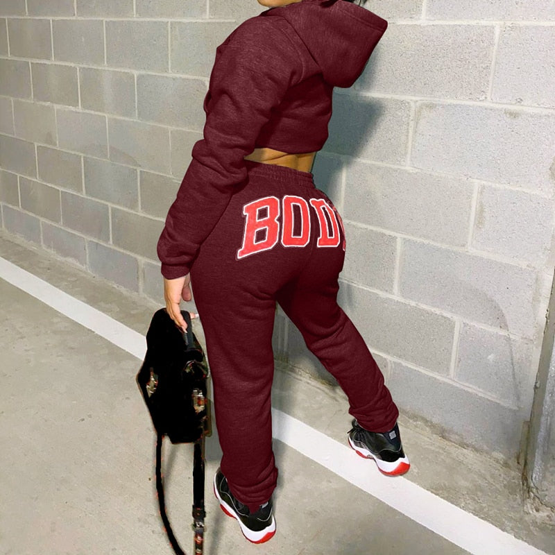 Sweatshirt en joggingsbroek voor dames