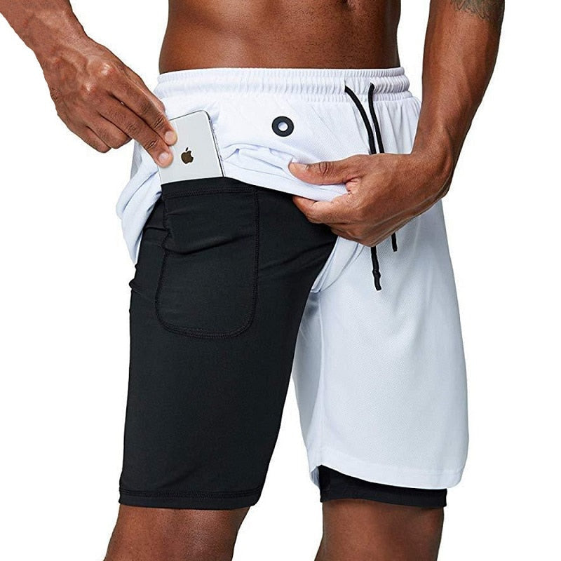 Berthold | Hardloopshort met korte binnentight en telefoonzak
