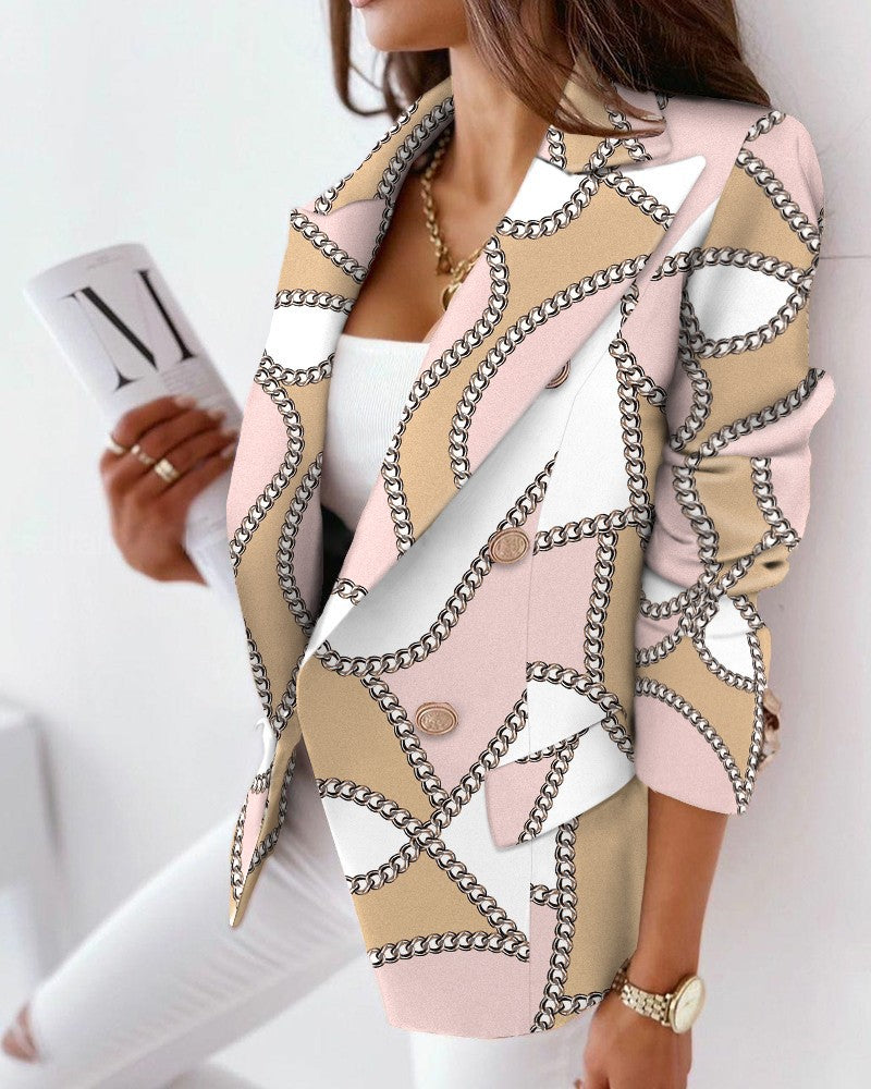 Blazer met slangen print voor dames — afbeelding 4