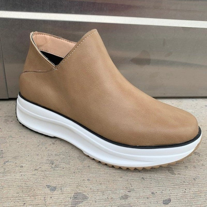 EviesSneaks I lederen sneakers met zool voor dames