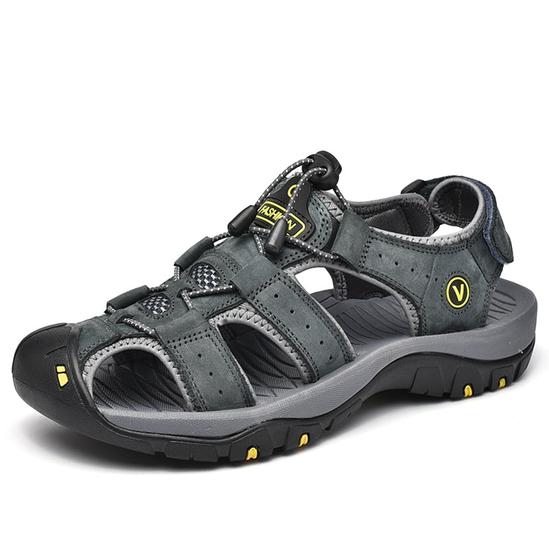 Lamar lederen sandalen