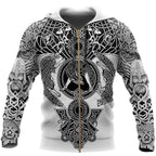 Viking hoodie met runen- en krijgermotieven