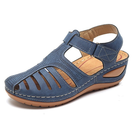 Leren dames sandalen