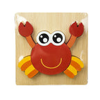 Montessori-leerpuzzel van hout – kleurenplezier