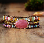 Natural stone – handgemaakte armband
