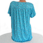 Dames boho zomerblouse met bloemenprint