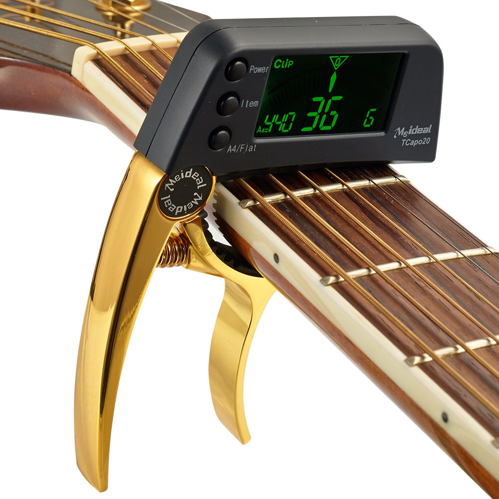 2-in-1 gitaar capo & tuner
