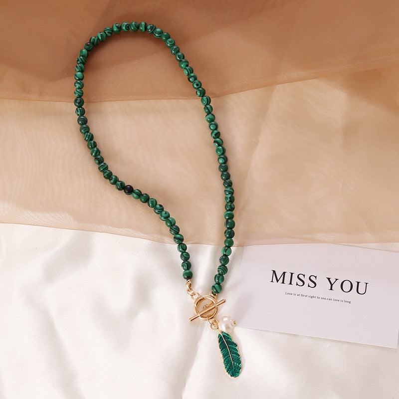 Parel drop ketting Nature love