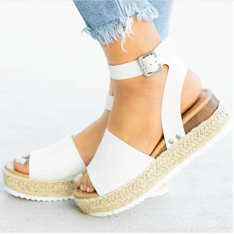 Dames espadrille zomersandalen