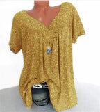 Dames boho zomerblouse met bloemenprint