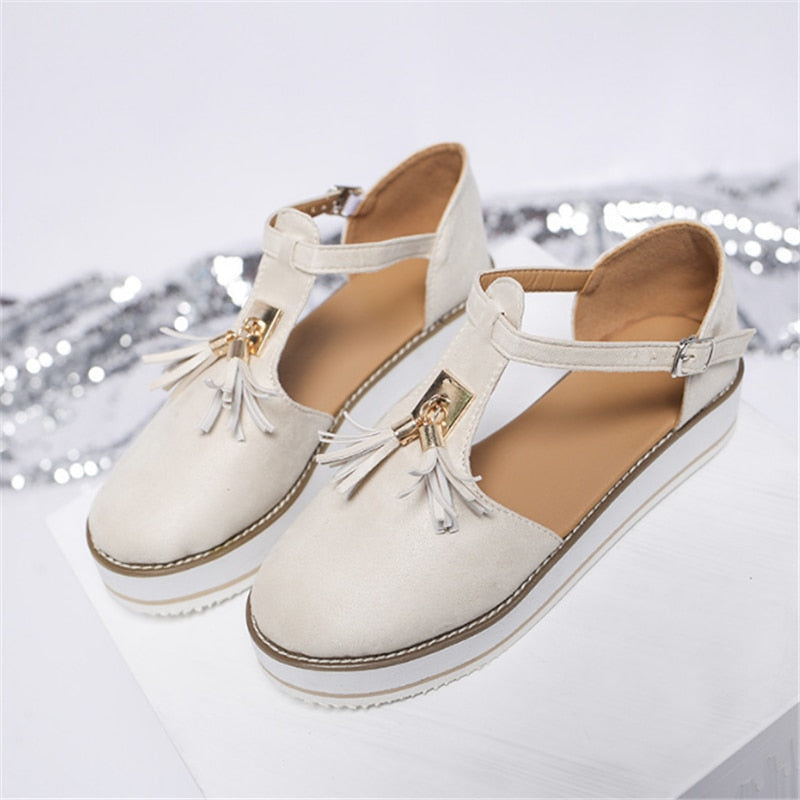 Fashion fringe – casual sandalen