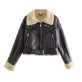 Jack met leerlook en fleecevoering