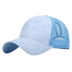 Dames baseballcap met een paardenstaartopening en klittenbandsluiting