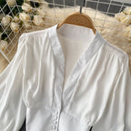 Satijnen blouse voor dames – Noor