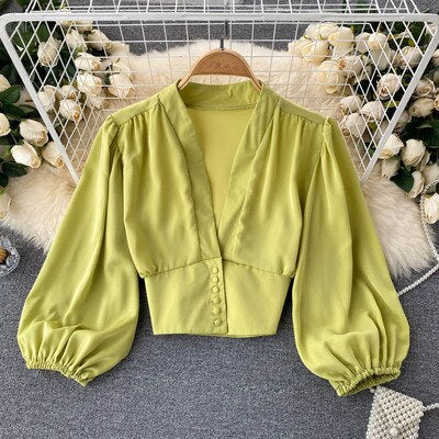 Satijnen blouse voor dames – Noor