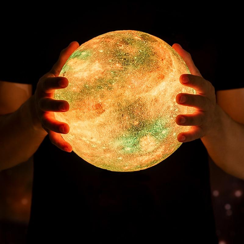 Maanlamp met 3D-print