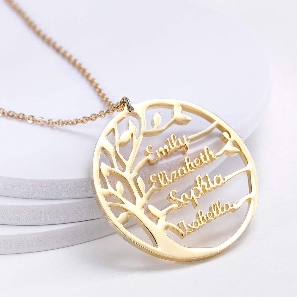 Ketting met familieboomhanger