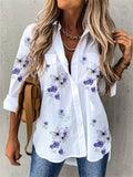 Blouse met vlinderprint