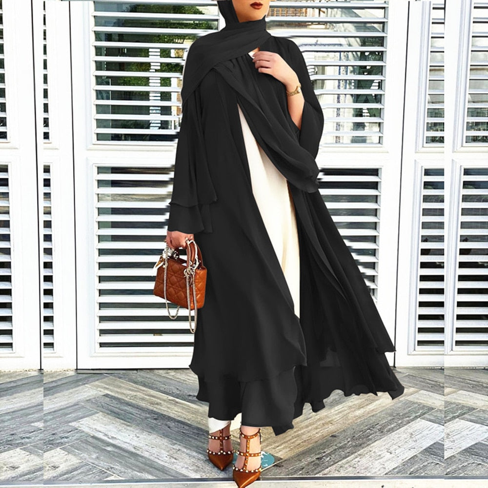 Open amina abaya met hijab