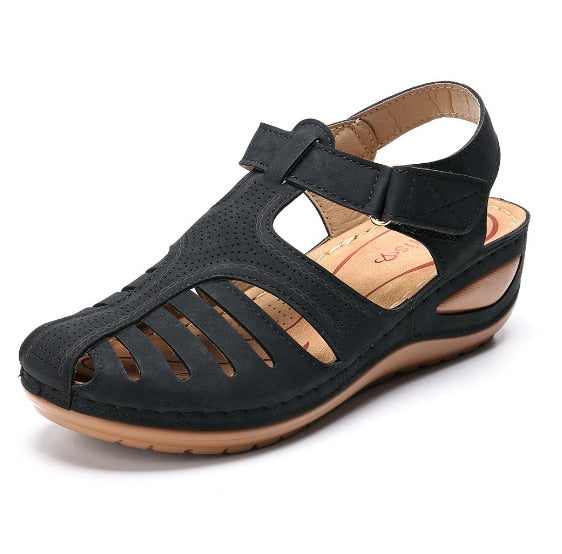 Leren dames sandalen