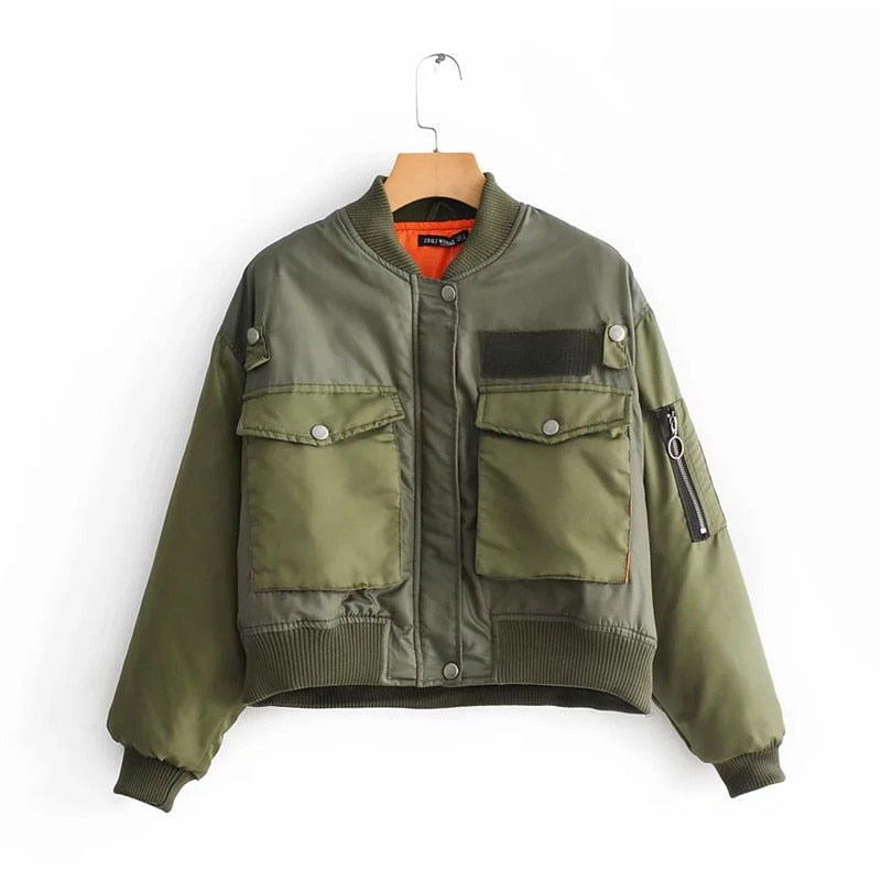 Korte bomber jacket voor dames