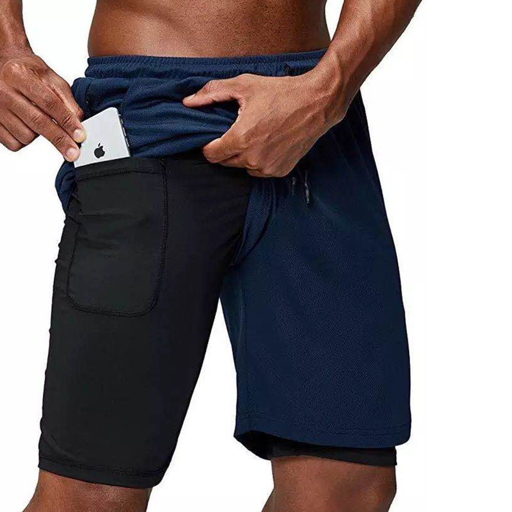 Berthold | Hardloopshort met korte binnentight en telefoonzak