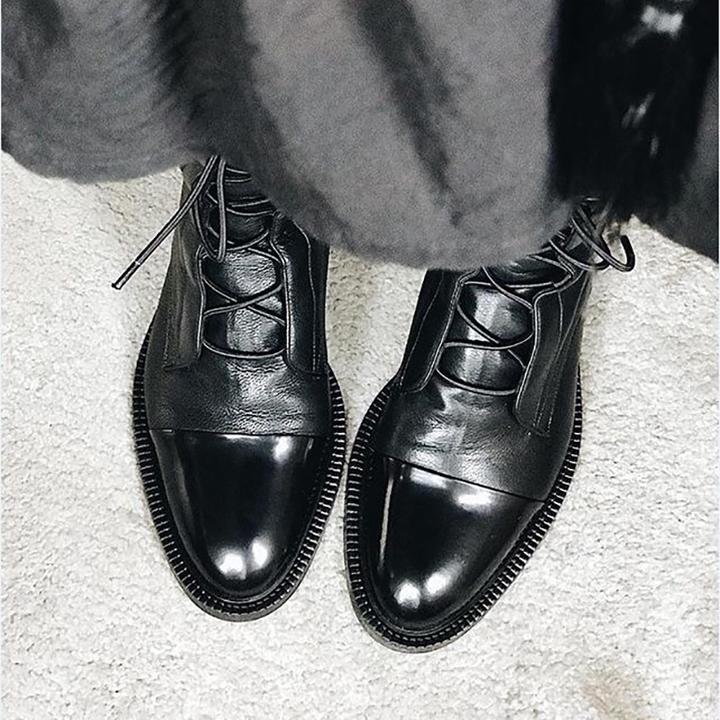 Vintage dames enkellaarzen – Liva