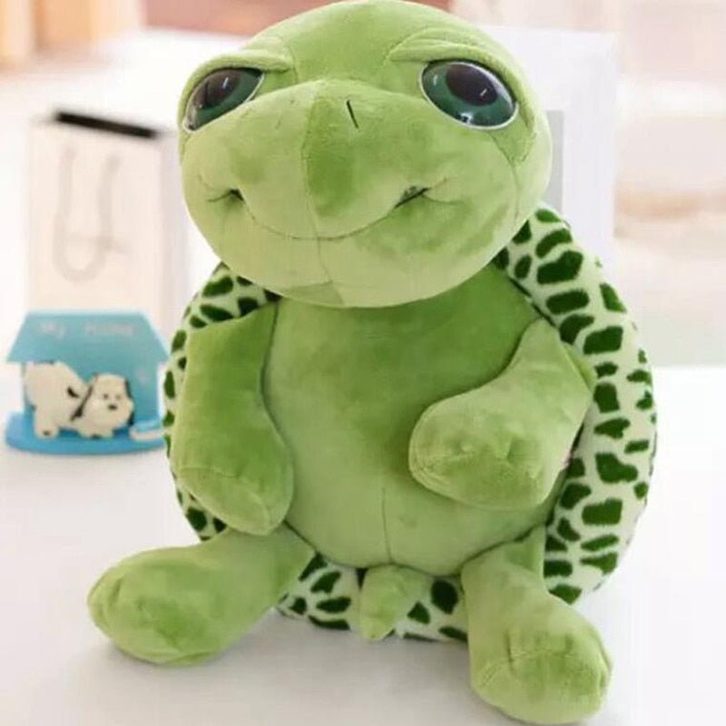 Zachte pluchen schildpadknuffel met realistisch ontwerp