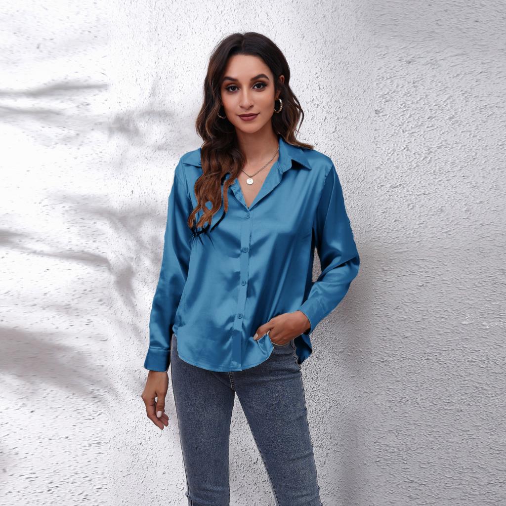Noya | Satijnen damesblouse