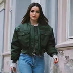 Korte bomber jacket voor dames